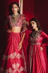 Ridhi Mehra_Blouse Reanna Embroidered Lehenga Set_Online_at_Aza_Fashions