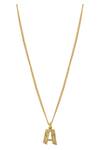 Shop_Mnsh_Gold Plated A- Initial Pendant Necklace_at_Aza_Fashions