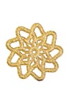 MNSH_Gold Plated Floral Cutwork Earrings _Online_at_Aza_Fashions