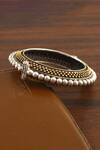Buy_Palace Of Silver_Silver Plated Handcrafted Rawa Work Bangle_Online_at_Aza_Fashions