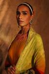 The Royaleum_Multi Color Gajji Silk Maheshi Embroidered Anarkali With Dupatta_at_Aza_Fashions