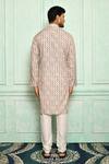 Shop_Adara Khan_Multi Color Soft Cotton Geometric Pattern Kurta_at_Aza_Fashions