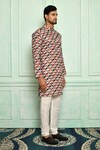 Buy_Adara Khan_Multi Color Soft Cotton Geometric Pattern Kurta_Online_at_Aza_Fashions