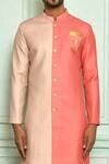 Shop_Adara Khan_Orange Sequin Embroidered Kurta Set_Online_at_Aza_Fashions