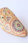 La Fiza_Beige Mandala Print Freya Mules _at_Aza_Fashions