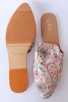 Shop_La Fiza_Beige Floral Print Maahi Mules _at_Aza_Fashions