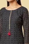 Buy_Samyukta Singhania_Black Sequin Embellished Kurta Set _Online_at_Aza_Fashions