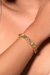 Buy_Isharya_Multi Color Green Jade Venus Cuff_at_Aza_Fashions