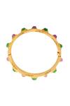 Shop_Isharya_Multi Color Green Jade Venus Cuff_at_Aza_Fashions