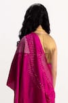 Shop_Studio Medium_Magenta Handwoven Bengal Silk Panorama Jamdani Shibori Saree For Women_Online_at_Aza_Fashions