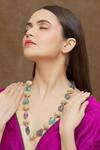 Buy_Saga Jewels_Multi Color Stone Multi-stone Long Necklace_Online_at_Aza_Fashions