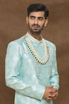 Arihant Rai Sinha_Green Leaf Embellished Layered Mala _Online_at_Aza_Fashions