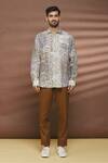 Linen Bloom_Multi Color 100% Linen Lima Print Shirt _Online_at_Aza_Fashions
