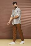 Shop_Linen Bloom_Multi Color 100% Linen Lima Print Shirt _Online_at_Aza_Fashions
