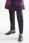 Paarsh_Purple Achkan: Heavy Modal Satin Embroidered Iris Threadwork With Pant For Men_Online_at_Aza_Fashions