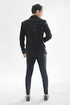 Shop_Paarsh_Black Jacket And Pant Terrycott Suit Abstract Embellished Tuxedo With _at_Aza_Fashions