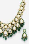 Buy Dugran By Dugristyle Green Pearls, Fabric Flowers, Stones Natural Embellished Necklace Set Online at Aza Fashions Buy_Dugran By Dugristyle_Green Pearls, Fabric Flowers, Stones Natural Embellished Necklace Set _Online_at_Aza_Fashions