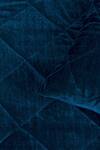 ALCOVE_Blue Velvet Quilted King Size Bedspread _Online_at_Aza_Fashions