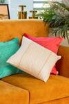 Buy_ALCOVE_White Silk Embroidery Cushion Cover_at_Aza_Fashions