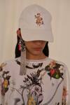 Buy_AK-OK_White Printed Animal Baseball Cap _at_Aza_Fashions