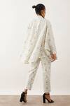 Shop_Son Of A Noble Snob_Off White Cotton Satin High Neck Hanna Balance Print Pant Set _at_Aza_Fashions