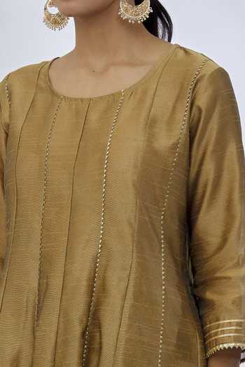 Gota line patch kurta set