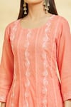 Shop_Naintara Bajaj_Peach Swirl Embroidered Anarkali With Churidar _Online_at_Aza_Fashions