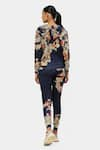 Shop_Satya Paul_Blue Scuba Printed Floral The Jacket _at_Aza_Fashions