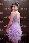 Shop_Asra_Purple Net Embellished Crystal Sweetheart Neck Cascade Dress_at_Aza_Fashions