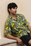 Buy_Baise Gaba_Multi Color Shirt - Cotton Moss Printed Floral Cedric _Online_at_Aza_Fashions