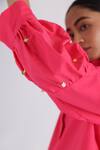 Buy Studio Moda India Pink Cotton Tassels Shawl Neck The Day Box Cuff Sleeve Shirt Online at Aza Fashions Buy_Studio Moda India_Pink Cotton Tassels Shawl Neck The Day Box Cuff Sleeve Shirt _Online_at_Aza_Fashions