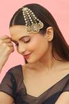 Kista_Gold Plated Stoned And Pearl Encrusted & Kundan Embellished Passa_Online_at_Aza_Fashions