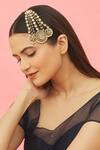 Buy_Kista_Gold Plated Stoned And Pearl Encrusted & Kundan Embellished Passa_Online_at_Aza_Fashions