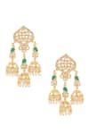 Moh-Maya by Disha Khatri_Gold Plated Diamonds, Pearls, Stones Kundan Embellished Long Necklace Set _Online_at_Aza_Fashions