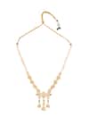 Shop_Moh-Maya by Disha Khatri_Gold Plated Diamonds, Pearls, Stones Kundan Embellished Long Necklace Set _Online_at_Aza_Fashions