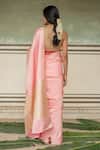 Shop_Priyanka Raajiv_Pink Silk Mashru Woven Paisley Mani Saree With Running Blouse _at_Aza_Fashions