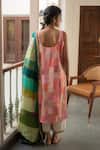 Shop_Priyanka Raajiv_Green Hand Embroidered And Printed Zardozi Midori Patch Work Dupatta _at_Aza_Fashions