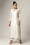 Buy_Anantaa By Roohi_Off White , , Placement Dabka Kurta With Pant _at_Aza_Fashions