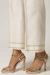 Anantaa By Roohi_Off White , , Placement Dabka Kurta With Pant _at_Aza_Fashions