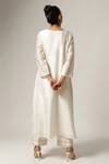 Shop_Anantaa By Roohi_Off White Silk, Chanderi Embroidery, Zari V-neck Kurta With Pant _at_Aza_Fashions