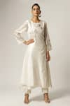 Buy_Anantaa by Roohi_Off White Silk Chanderi Placement Embroidery Floral Angrakha Kurta With Pant _at_Aza_Fashions