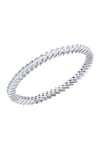 Buy_DIOSA PARIS JEWELLERY_White Crystals Swarovski Marquise Stone Embellished Bangle _at_Aza_Fashions