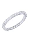 Buy_DIOSA PARIS JEWELLERY_White Embellished Swarovski Round Stone Bangle _at_Aza_Fashions