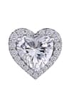 Shop_DIOSA PARIS JEWELLERY_White Crystals Heart Shaped Embellished Studs _at_Aza_Fashions