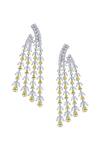 Buy_DIOSA PARIS JEWELLERY_Yellow Crystals Geometric Pattern Embellished Earrings _at_Aza_Fashions