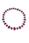 Buy_Diosa Paris Jewellery_Red Embellished Ruby Necklace _at_Aza_Fashions