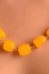 Buy_Kastiya Jewels_Yellow Semi Precious Stones Embellished Necklace _Online_at_Aza_Fashions