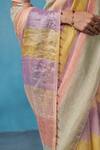Buy_Dressfolk_Multi Color Linen Woven Serein Handloom Saree _Online_at_Aza_Fashions