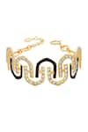 Buy_ISHARYA_Gold Plated Embellished Just Jamiti Statement Choker_at_Aza_Fashions