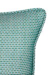 La Paloma_Green Wool Geometric Pattern Double Sided Square Cushion Cover_Online_at_Aza_Fashions